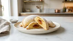 Ofelle mantovane con pasta matta: mezzalune friabili con cuore di albicocca