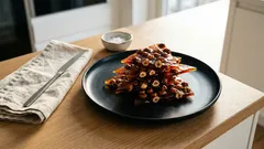 Croccante alle nocciole: caramello lucido e friabile, senza cristalli (con glucosio)