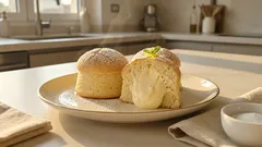 Tette delle monache soffici in teglia: la ricetta con sac à poche e crema alla panna