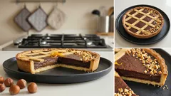 Crostata Cioccoramata: cioccolato fondente e cipolla ramata con profumo d’arancia