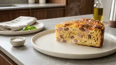 Pastiera rustica di Carnevale: timballo di spaghetti al forno cremoso e dorato