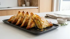 Triangolini di verdure in pasta fillo: croccanti fuori, morbidi dentro